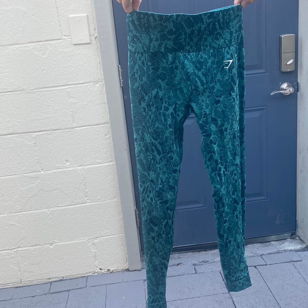 Gymshark Adapt Animal Seamless Leggings - Butterfly | Teal